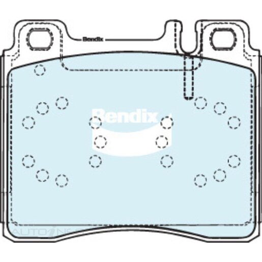 Bendix Front Brake Pads - DB1284-GCT