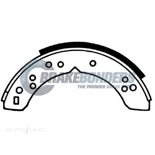 Brake Bonders Rear Brake Shoes - N1260