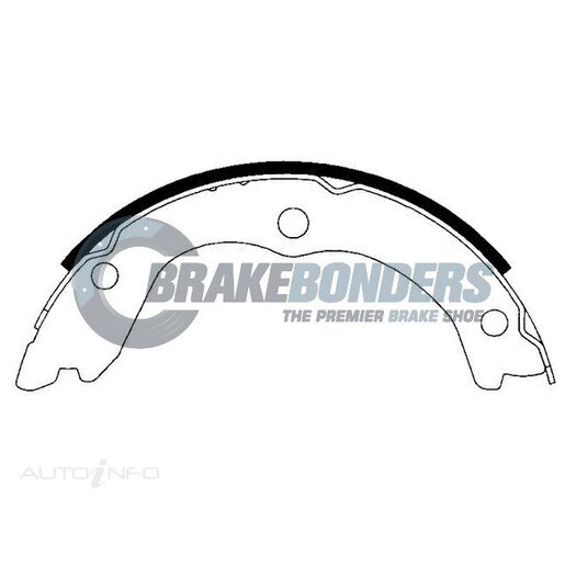 Brake Bonders Parking Brake Shoe - N1834