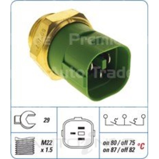 PAT Premium Engine Coolant Fan Temperature Switch - CFS-002