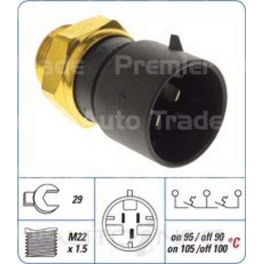 PAT Premium Engine Coolant Fan Temperature Switch - CFS-003