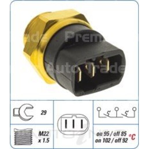 PAT Premium Engine Coolant Fan Temperature Switch - CFS-040