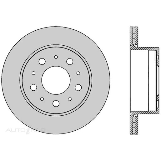 Protex Ultra Rear Disc Rotor Brake -  DR1139