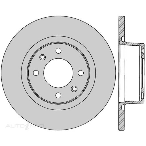 Protex Ultra Rear Disc Rotor -  DR12314