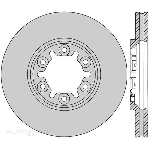 Protex Ultra Select Disc Rotor - Front - SDR12102