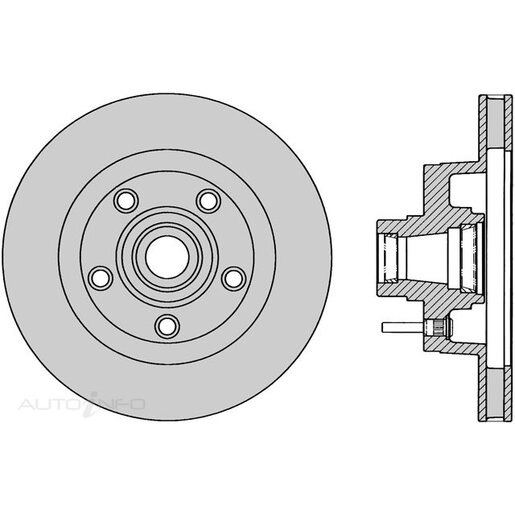 Protex Ultra Select Disc Rotor - Rear - SDR123