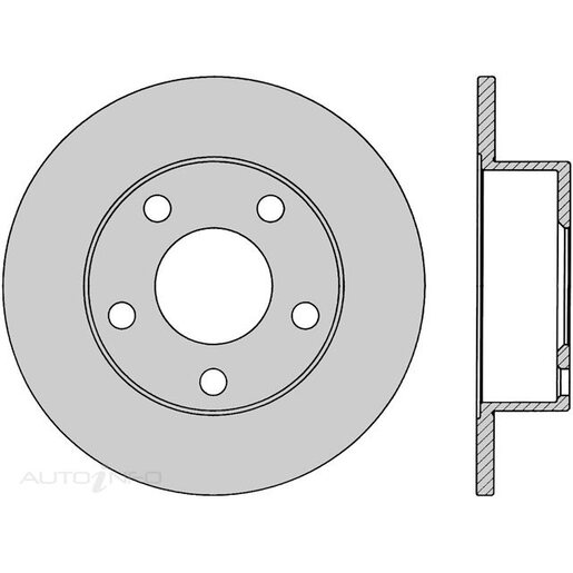 Protex Ultra Select Disc Rotor - Rear - SDR12304