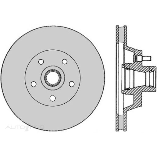 Protex Ultra Select Disc Rotor - Front - SDR12310