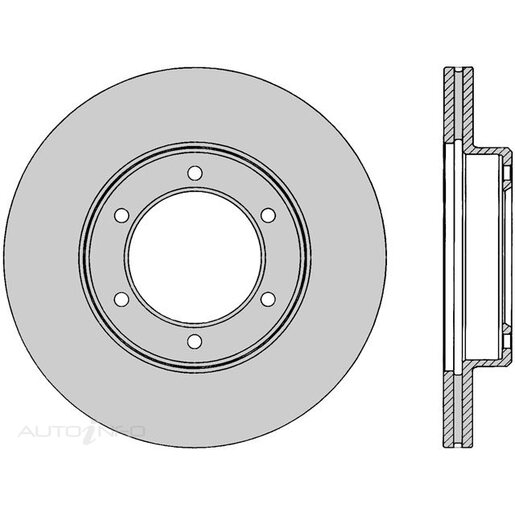 Protex Ultra Select Disc Rotor - Front - SDR12357