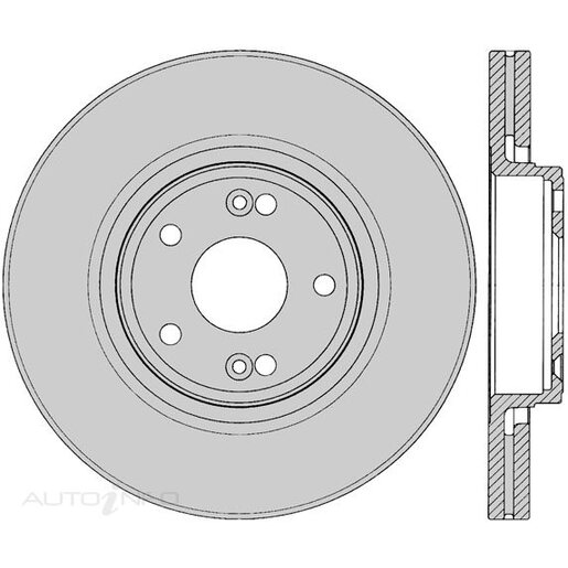 Protex Ultra Select Disc Rotor - Front - SDR12417