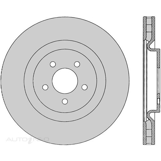 Protex Ultra Select Disc Rotor - Front - SDR12663