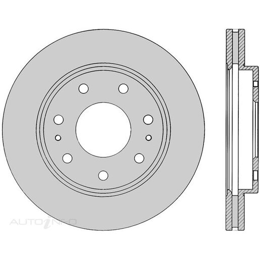 Protex Ultra Select Disc Rotor - Front - SDR12712