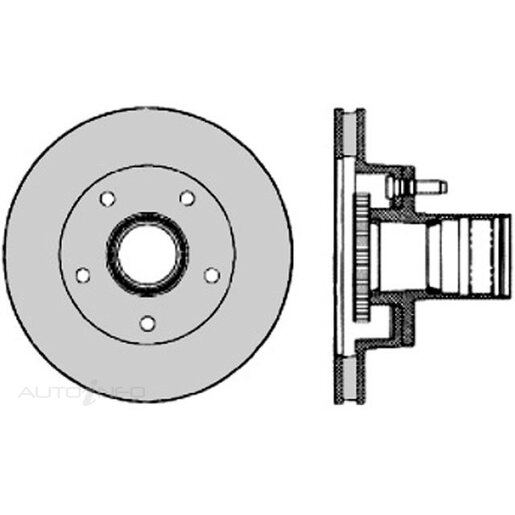 Protex Ultra Select Disc Rotor - Front - SDR12713