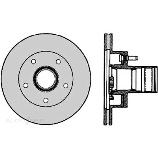 Protex Ultra Select Disc Rotor - Front - SDR12714