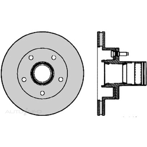 Protex Ultra Select Disc Rotor - Front - SDR12716