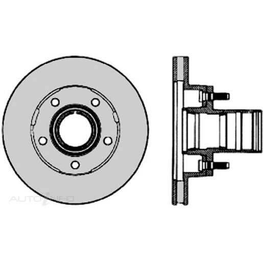 Protex Ultra Select Disc Rotor - Front - SDR12717