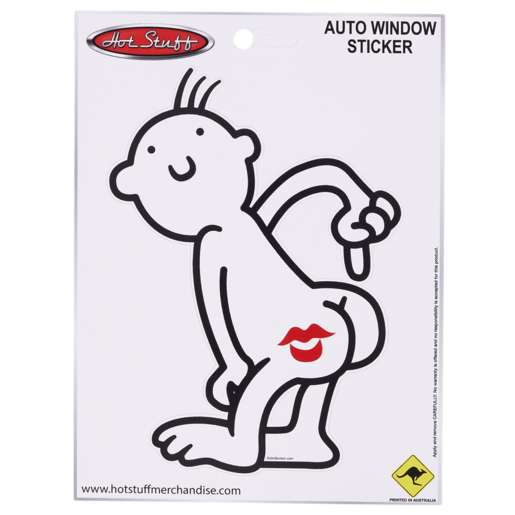 Hot Stuff Kiss Mine Sticker - SH2773