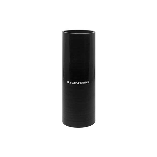 RaceWorks Silicone Hose Straight M  1.75" 44mm x 254mm Black - SHS-175BKM