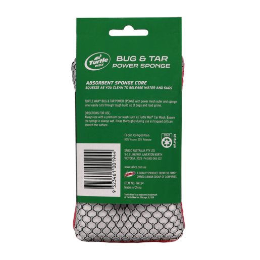 Turtle Wax Bug and Tar Power Sponge - TW194