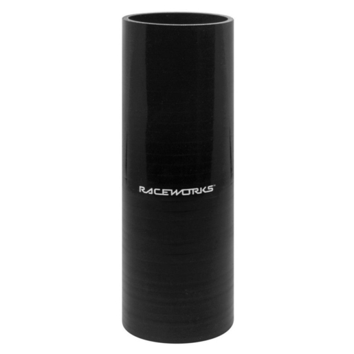 RaceWorks 3" Silicone Hose Straight Black Medium 76mm - SHS-300BKM