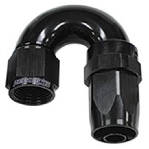 Aeroflow 150 Series Taper One-Piece Full Flow Swivel 180 Deg Hose - AF159-10BLK