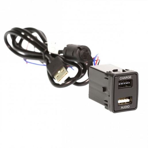 Aerpro Dual USB Charge And Sync To Suit Nissan 24mm x 31mm- APUSBNS1