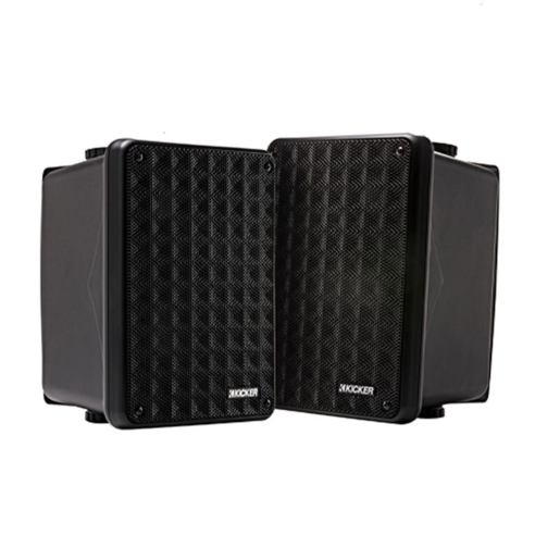 Kicker Indoor Outdoor Speakers 8 Ohm 75 Watts RMS Black - 46KB6B