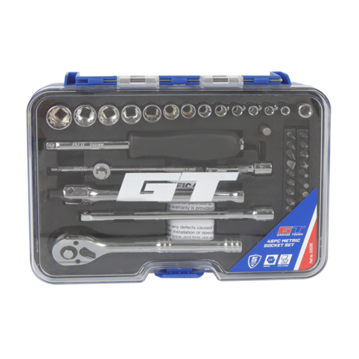 Garage Tough 1/4" DR. Metric Socket Set CRV 46 Pieces- GT8539C