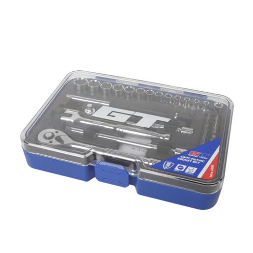 Garage Tough 1/4" DR. Metric Socket Set CRV 46 Pieces- GT8539C