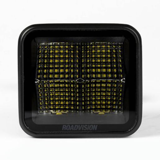 RoadVision LED Square Work Light Stealth Series Flood 10-30V 23W - RWL4823F