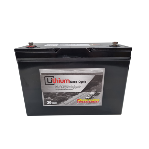 Supercharge 12V Lithium Deep Cycle Battery LifePO4 100AH - SC-12.8-100