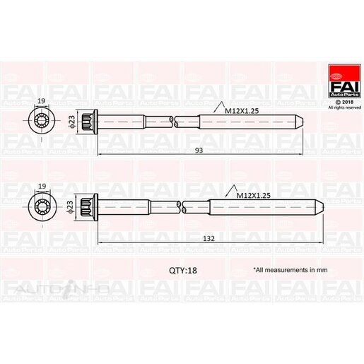 Cylinder Head Bolt Set