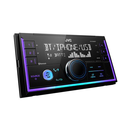 JVC AV Head Unit 2 DIN 200W Digital Media AUX/BT Receiver - KW-X850BT