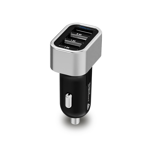 Aerpro 4.8 AMP Triple USB In-Car Charger Black And Silver - APCC300 