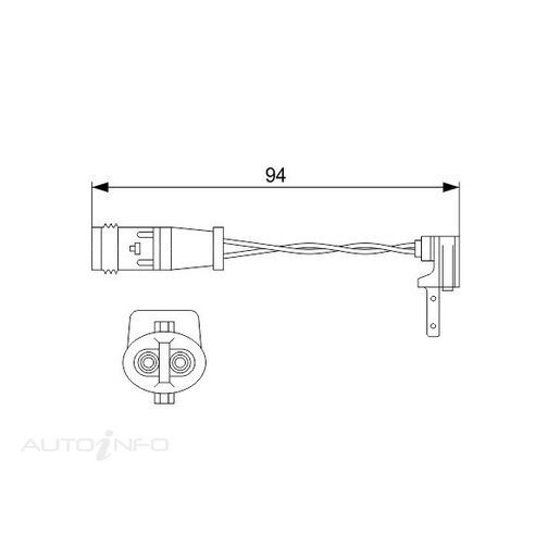 Bosch Front Brake Pad Wear Sensor - AP349