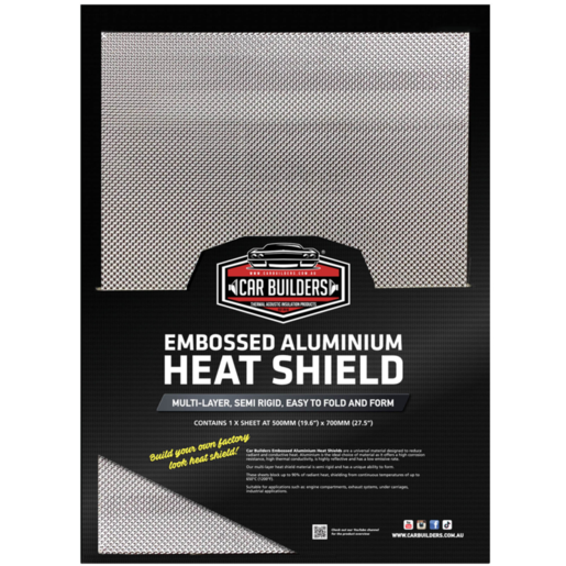 Car Builders Embossed Heat Shield 500x700 - EHS5X7