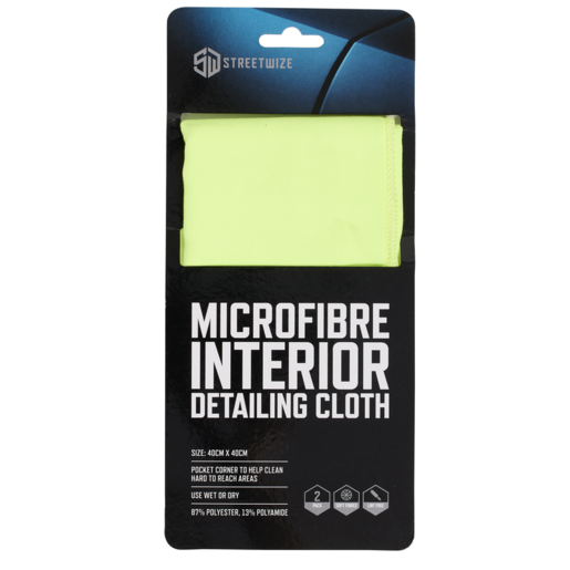 Streetwize Microfibre Interior Cloth 2pc - MFC712