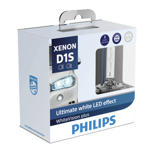 Philips WhiteVision HID Xenon Globes D1S 85V 35W P32D2 2 Pack - 85415WHV2X2