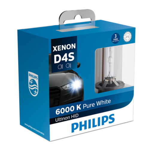 Philips Ultinon HID Xenon Globes D4S 35W PK32D-2 PK2 2 pack - 42402WXX2