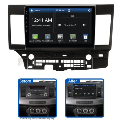 Aerpro 10" AV Head Unit With Apple CarPlay To Suit Mitsubishi Lancer - AMMB5