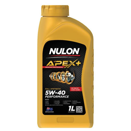 Nulon APEX+ 5W-40 Full Synthetic Engine Oil 1L - APX5W40-1