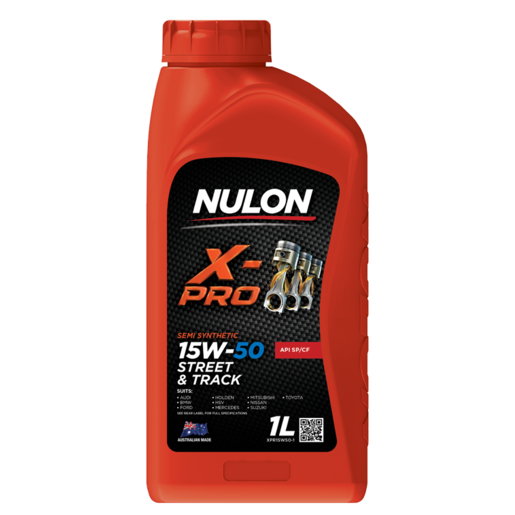 Nulon X-Pro 15W-50 Semi Synthetic Street and Track Engine Oil 1L - XPR15W50-1
