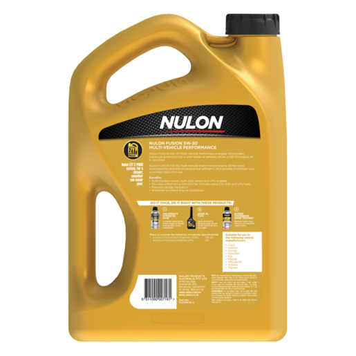 Nulon Fusion 5W-30 Full Synthetic Engine Oil 5L - FUS5W30-5