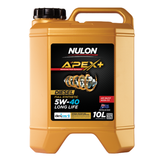 Nulon  APEX+ 5W-40 Full Synthetic Diesel Engine Oil 10L - APX5W40D2-10