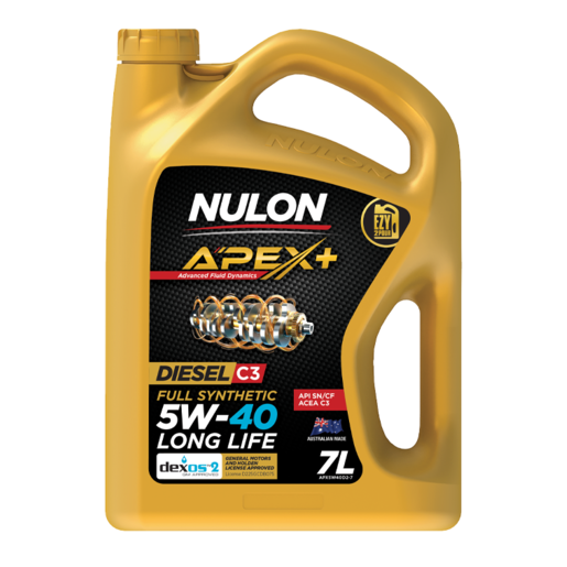 Nulon Apex+ Full Synthetic 5W-40 Long Life Engine Oil 7L - APX5W40D2-7
