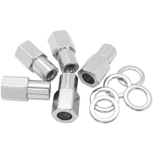 Aeroflow 0.750in Shank Open Chrome Wheel Nuts - 7/16-20in - AF3031-7000