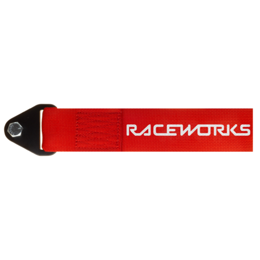 RaceWorks Brand Flexible Tow Strap Red 250mm - VPR-021RD