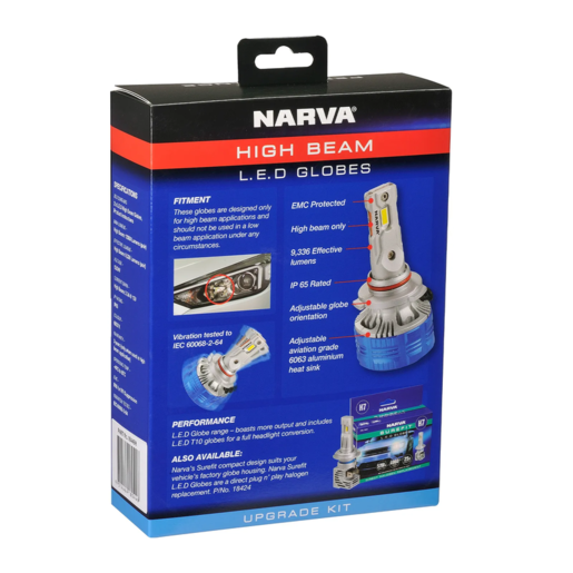 Narva Gen III High Beam LED Performance Globe Kit H8/H9/H11 12/24V - 18448H