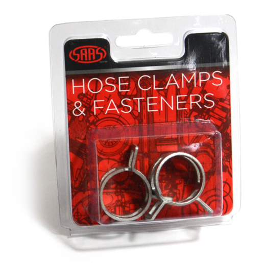 SAAS Hose Clamps Spring Size 25 these To Suit 25mm (1inch) hose 2pk - SHC25