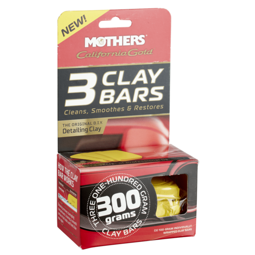 Mothers California Gold 3 Clay Bars 300g - 657242